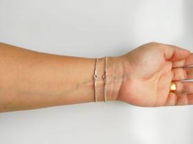 Kit 2 Pulseiras Femininas Torcida e Elo Português Prata 925 Kit 2 Pulseiras Femininas Torcida e Elo Português Prata 925