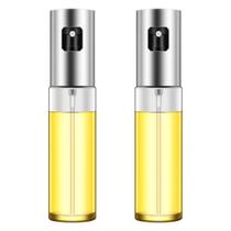 Kit 2 Pulverizadores de Óleo para Cozinha, Vidro,100ml, Dispensador Spray para Azeite, Saladas e Churrasco