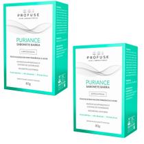Kit 2 Puriance Profuse Sabonete em Barra com 80g