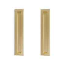 Kit 2 Puxador Concha Celleno Dourado Matte Fosco 50 Cm Il255