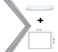 Kit 2 Puxador Horizontal + 2 Gaxeta Freezer Electrolux H400 Kit 2 Puxador Horizontal + 2 Gaxeta Freezer Electrolux H400