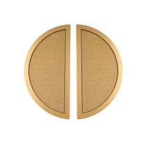 Kit 2 puxador para movel concha meia lua paio 64mm dourado matte (fosco) zen zp5426.955
