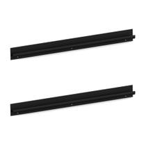 Kit 2 Puxadores 51,7cm Para Armário Cozinha Aéreo 105cm Veneza Multimóveis Mp3090 Preto
