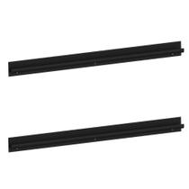 Kit 2 Puxadores 60,3cm Para Armário Cozinha Paneleiro 62cm Veneza Multimóveis Mp3083 Preto