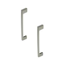 Kit 2 Puxadores Montero 192mm Niquel Escovado Torralba