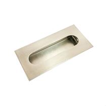 Kit 2 Puxadores Porta Armário Concha De Embutir Aço 10cm