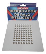 Kit 2 QUADRADO 150mm BRANCO Grelha Bloqueadora de Odor e inseto