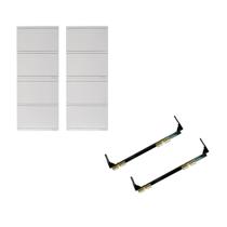Kit 2 Quadro de distribuição embutir para 48 disjuntores DIN + Kit 2 Barramentos - Fame