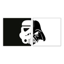 Kit 2 Quadro Decorativo Darth Vader E Stormtrooper 20x20 Mdf Madeira Adesivada Kit 2 Quadro Decorativo Darth Vader E Stormtrooper 20x20 Mdf Madeira Adesivada