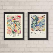 Kit 2 Quadros Abstratos ColoridosMatisse 24x18cm