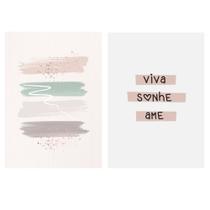 Kit 2 Quadros Abstratos Sonhe Kit 2 Quadros Abstratos Sonhe