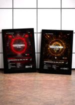 Kit 2 Quadros Alok CONTR+CONT C/ Vidro, Moldura Preta Tam:A4 Kit 2 Quadros Alok CONTR+CONT C/ Vidro, Moldura Preta Tam:A4