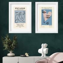 Kit 2 Quadros Art Blue Picasso - 60x48cm