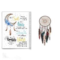 Kit 2 Quadros Benção Apache 33X24Cm Com Vidro Madeira Preta Kit 2 Quadros Benção Apache 33X24Cm Com Vidro Madeira Preta