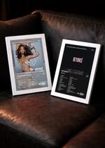 Kit 2 Quadros Beyoncé Dange C/ Vidro, Moldura Branca Tam:A4 Kit 2 Quadros Beyoncé Dange C/ Vidro, Moldura Branca Tam:A4