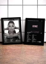 Kit 2 Quadros Beyoncé I AM.+B C/ Vidro, Moldura Preta Tam:A4 Kit 2 Quadros Beyoncé I AM.+B C/ Vidro, Moldura Preta Tam:A4