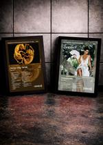 Kit 2 Quadros Beyoncé Th+Irre C/ Vidro, Moldura Preta Tam:A4 Kit 2 Quadros Beyoncé Th+Irre C/ Vidro, Moldura Preta Tam:A4