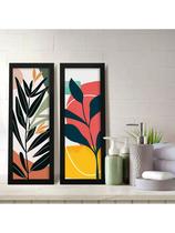 Kit 2 Quadros Decorativos Banheiro Lavabo Nature Color