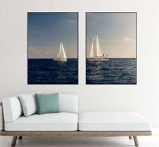 Kit 2 quadros decorativos paisagens 50x70cm sem vidro Kit 2 quadros decorativos paisagens 50x70cm sem vidro