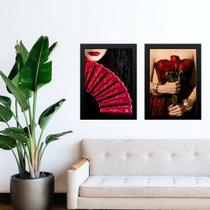 Kit 2 Quadros Entidade Maria Padilha Das Almas 24x18cm Kit 2 Quadros Entidade Maria Padilha Das Almas 24x18cm