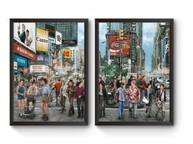 Kit 2 Quadros Filmes Classicos Poster Moldurado