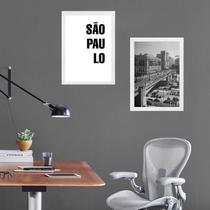 Kit 2 Quadros Foto Antiga São Paulo 24X18Cm