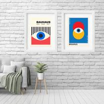 Kit 2 Quadros Grandes Bauhaus Olhos - 60x48cm Kit 2 Quadros Grandes Bauhaus Olhos - 60x48cm
