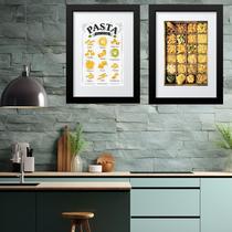 Kit 2 Quadros Grandes Cozinha Frases- 60x48cm Kit 2 Quadros Grandes Cozinha Frases- 60x48cm