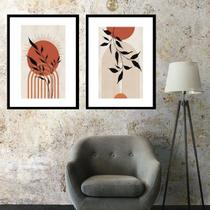 Kit 2 Quadros Grandes Sol Boho - 60x48cm Kit 2 Quadros Grandes Sol Boho - 60x48cm