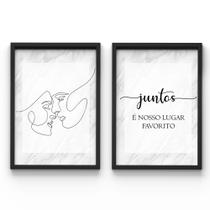 Kit 2 Quadros Juntos É O Nosso Lugar Favorito Laços Casal Kit 2 Quadros Juntos É O Nosso Lugar Favorito Laços Casal