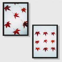 Kit 2 Quadros Maple 45x34cm - com vidro