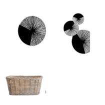 Kit 2 Quadros Minimalistas 33x24cm - Madeira Branca