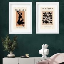 Kit 2 Quadros Modernos Matisse - 60X48Cm