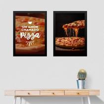 Kit 2 Quadros Para Decorar Pizzaria 33x24cm