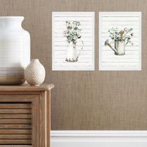 Kit 2 Quadros Provençais Jardinagem 33X24Cm Kit 2 Quadros Provençais Jardinagem 33X24Cm