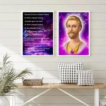 Kit 2 Quadros Saint Germain 24x18cm - Moldura Branca