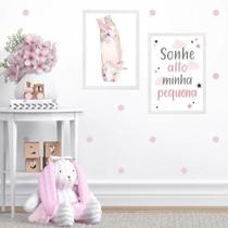 Kit 2 Quadros Sapatilha De Balé - Sonhe Alto 45X34Cm