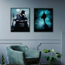 Kit 2 Quadros Sr. Tranca Rua das Almas 24x18cm Kit 2 Quadros Sr. Tranca Rua das Almas 24x18cm