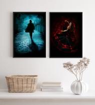 Kit 2 Quadros Umbanda Maria Padilha E Tranca Rua Das Almas 24x18cm - com vidro Kit 2 Quadros Umbanda Maria Padilha E Tranca Rua Das Almas 24x18cm - com vidro