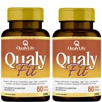 Kit 2 qualy fit 500mg 60 capsulas - qualylife