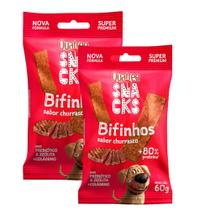 Kit 2 Quatree Snacks Bifinho Sabor Churrasco 60g