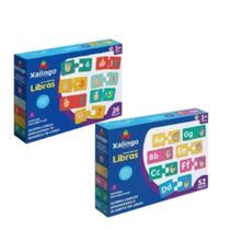 Kit 2 Quebra Cabeça Aprendendo Alfabeto E Numeros Em Libras