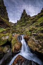 Kit 2 Quebra-Cabeça Inclusivos Cachoeiras Do Mundo Em 60