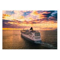 Kit 2 Quebra-Cabeça Inclusivos Navios em 24 Peças grandes