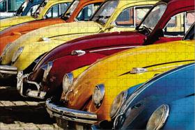 Kit 2 Quebra-Cabeça Inclusivos Novos Carros Antigos 60 Peças