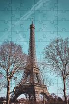 Kit 2 Quebra-Cabeça Inclusivos Torre Eiffel em 60 Peças