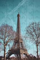 Kit 2 Quebra-Cabeça Inclusivos Torre Eiphel Em 60 Peças
