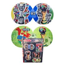 Kit 2 Quebra-cabeça Infinitos Taça Copa Brasil de 180 peças em madeira