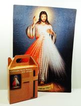 Kit 2 Quebra-Cabeça Religiosos Misericordioso e Ressuscitado - Coleção TEA & AMOR
