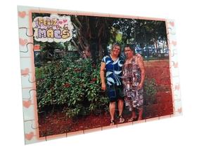 Kit 2 Quebra-cabeças c/frases, mensagens Dias das Mães 60pçs